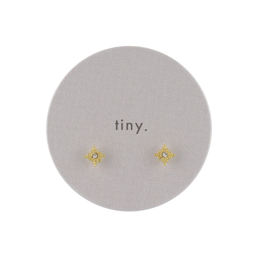 ピアス tiny. ニッケルフリー メタル ロンバス ストーン 極小 スタッドピアス