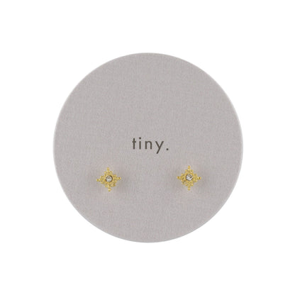 ピアス tiny. ニッケルフリー メタル ロンバス ストーン 極小 スタッドピアス
