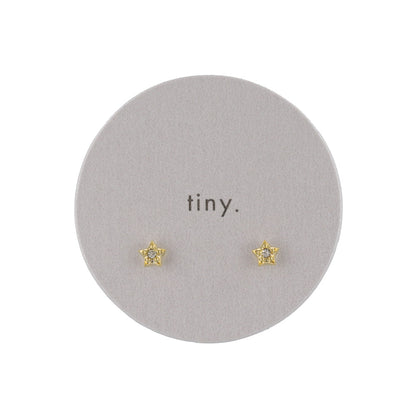ピアス tiny. ニッケルフリー メタル 星 ストーン 極小 スタッドピアス