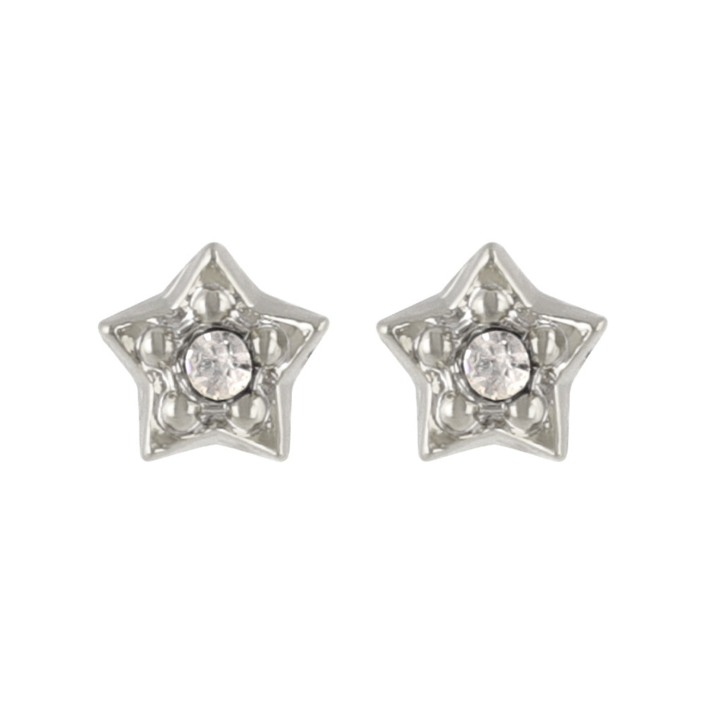 ピアス tiny. ニッケルフリー メタル 星 ストーン 極小 スタッドピアス
