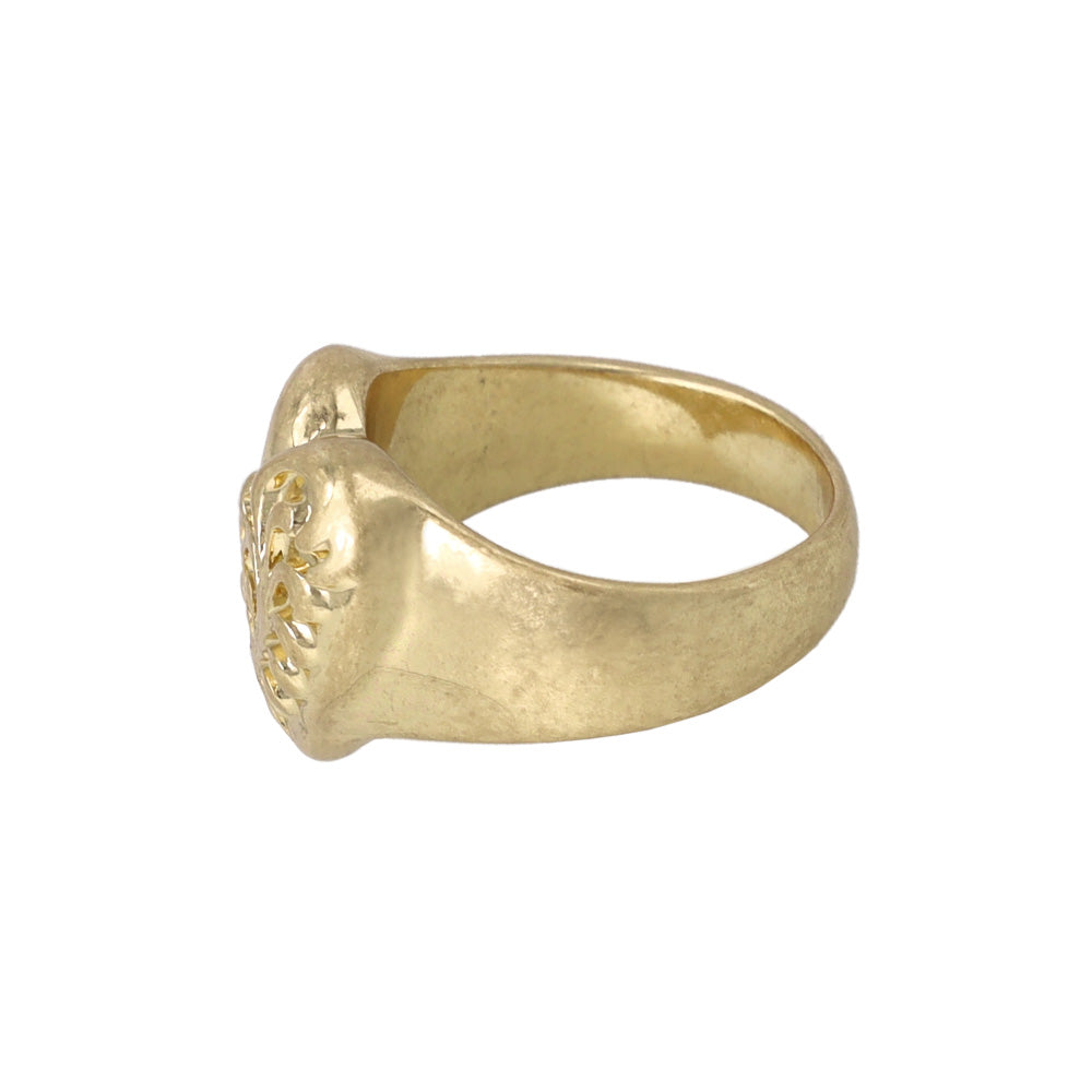 リング Awesome ニッケルフリー メタル ハート 12号 指輪