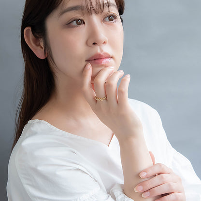 リング ニッケルフリー メタル クロス ライン ボール フリーサイズ 指輪