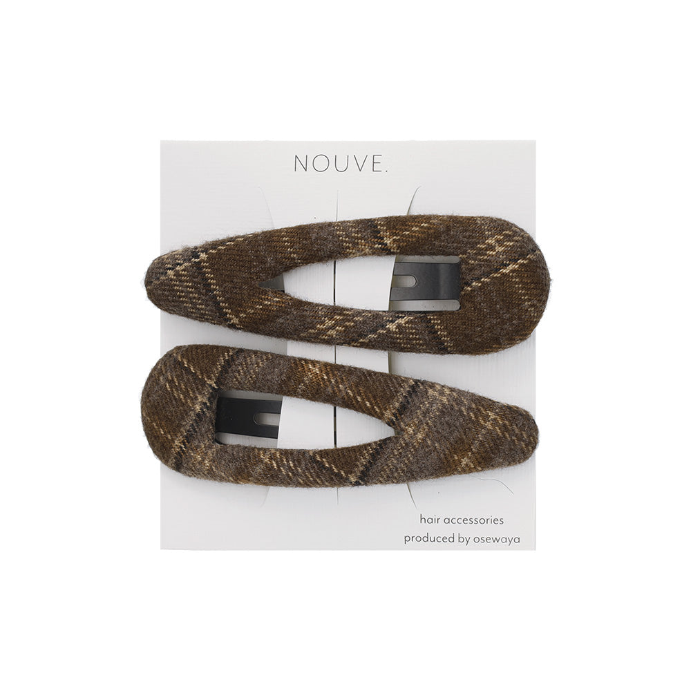 ヘアピン NOUVE. チェック スリーピン 2本セット