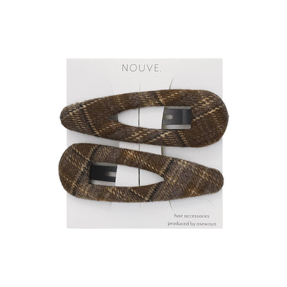ヘアピン NOUVE. チェック スリーピン 2本セット