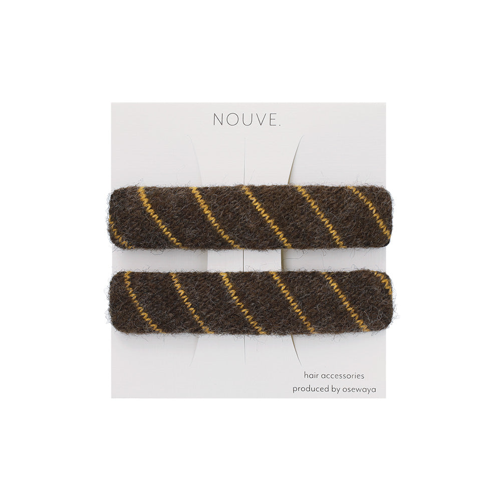 ヘアピン NOUVE. ストライプ 2本セット スリーピン