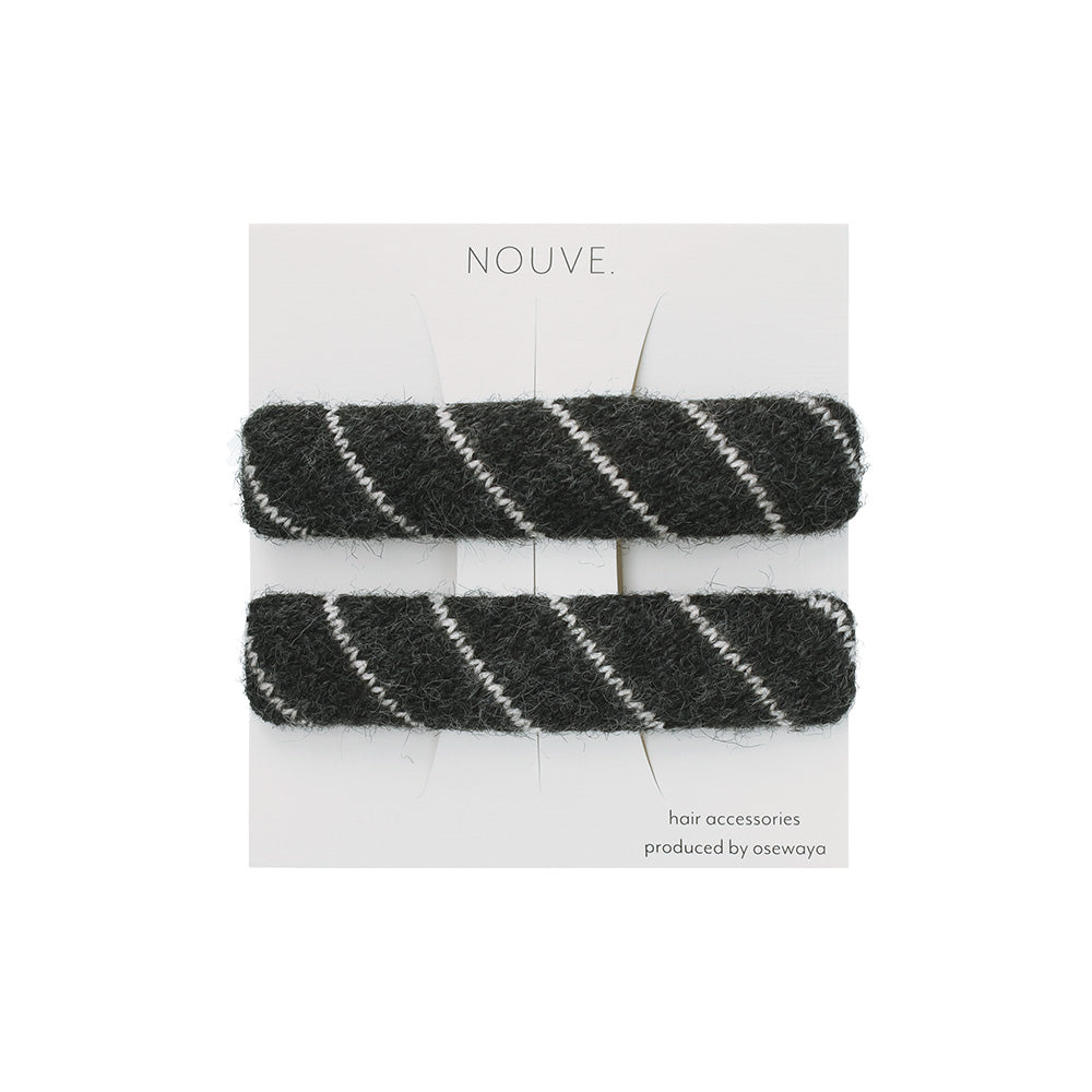 ヘアピン NOUVE. ストライプ 2本セット スリーピン