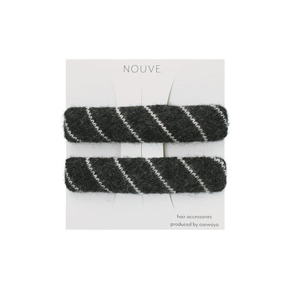 ヘアピン NOUVE. ストライプ 2本セット スリーピン
