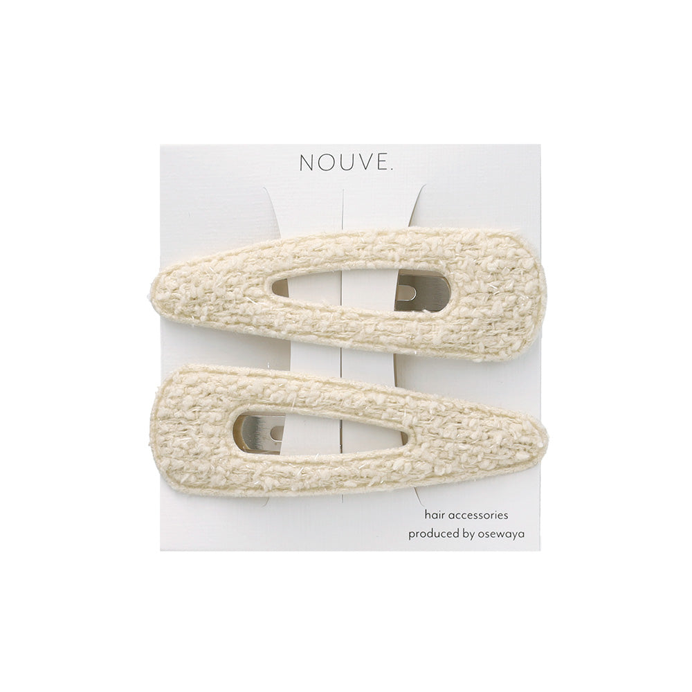 ヘアピン NOUVE. ツイード風 2本セット スリーピン