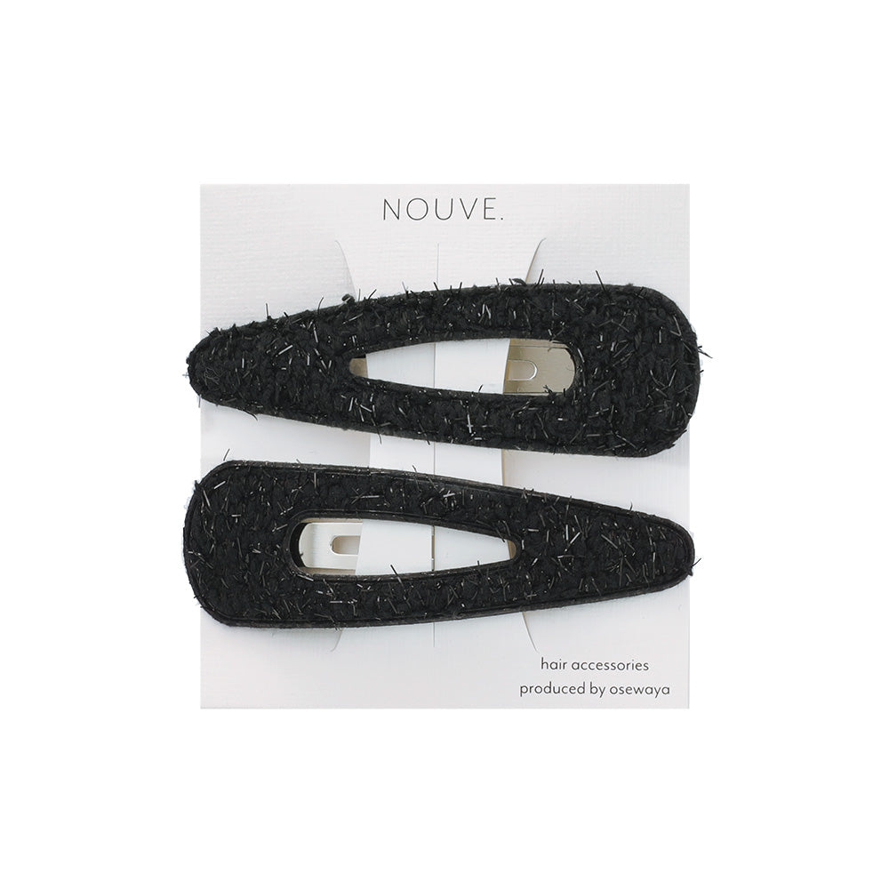 ヘアピン NOUVE. ツイード風 2本セット スリーピン