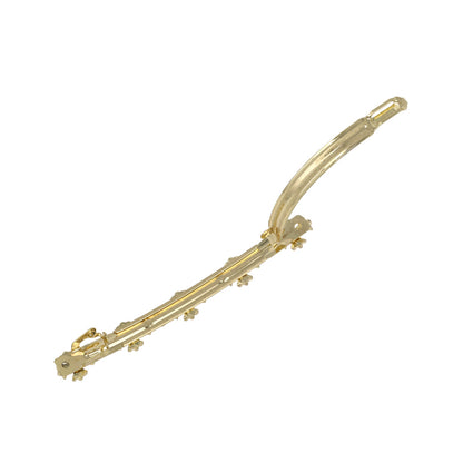 バレッタ Awesome ニッケルフリー メタル クロス ライン 5連 スリムバレッタ