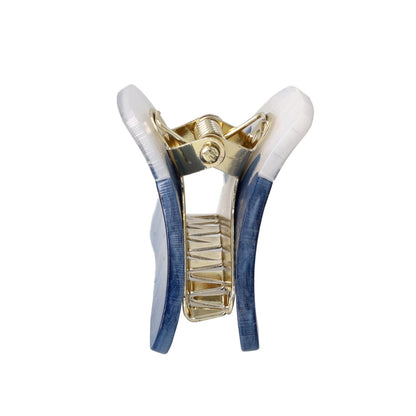 ヘアクリップ ニッケルフリー メタル 富士山 マーブル ミニ バンスクリップ