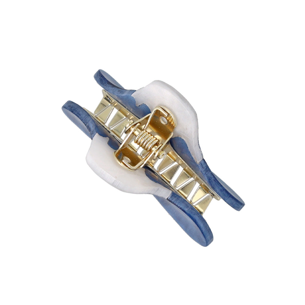 ヘアクリップ ニッケルフリー メタル 富士山 マーブル ミニ バンスクリップ