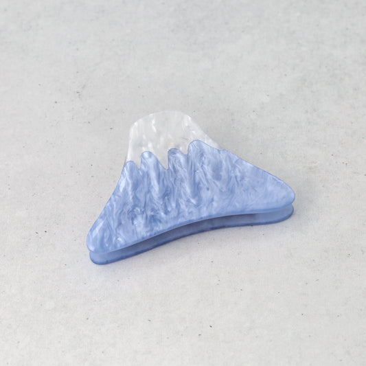 ヘアクリップ ニッケルフリー メタル 富士山 マーブル バンスクリップ