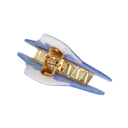 ヘアクリップ ニッケルフリー メタル 富士山 マーブル バンスクリップ