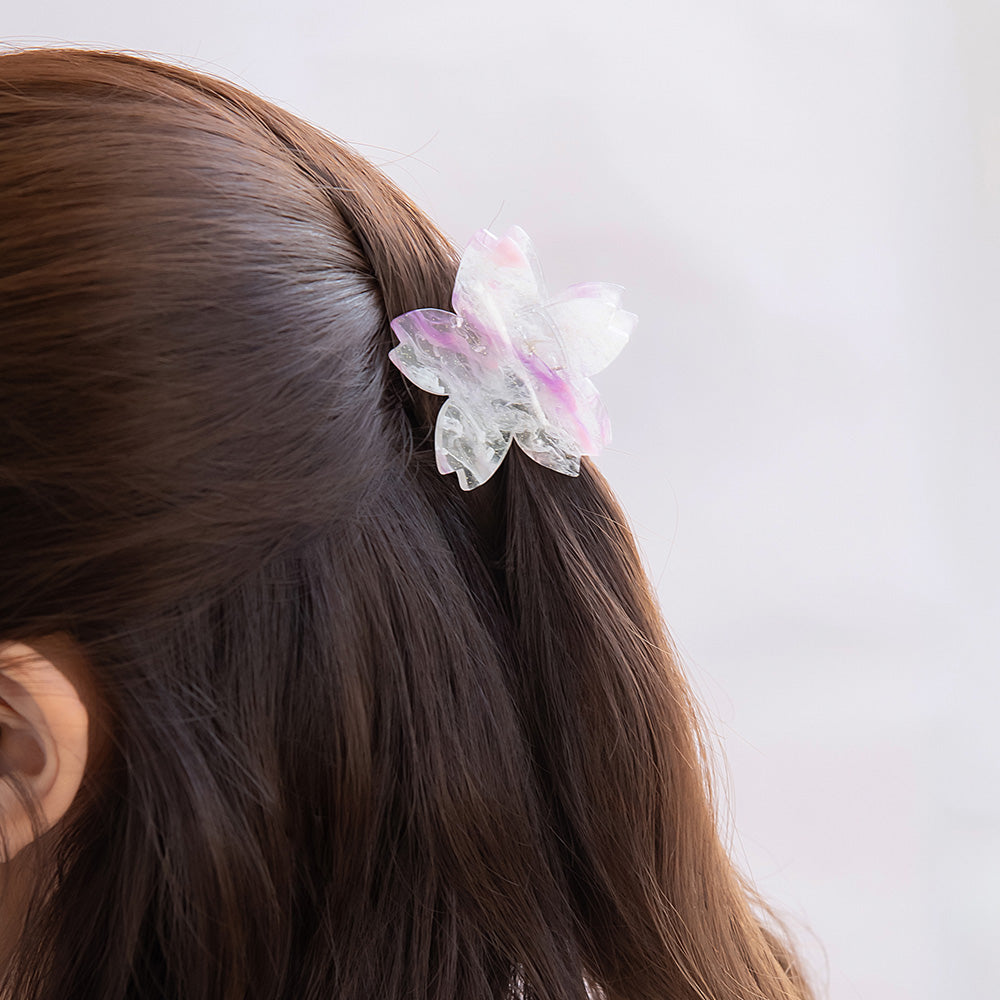 ヘアクリップ 桜 マーブル カラー バンスクリップ – OSEWAYAオンライン