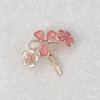 ヘアカフ ニッケルフリー メタル 桜 3輪