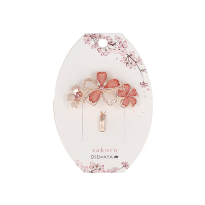 ヘアカフ ニッケルフリー メタル 桜 3輪