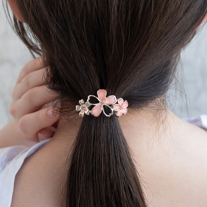 ヘアカフ ニッケルフリー メタル 桜 3輪