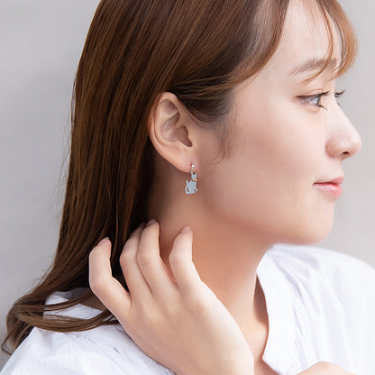 樹脂ピアス ネコ チューリップ マーガレット 3個セット スタッドピアス