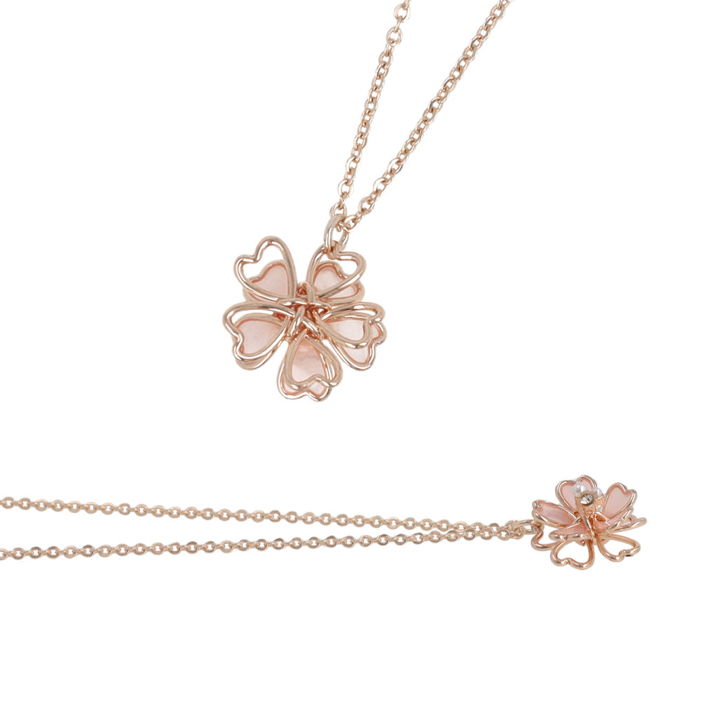 ネックレス ニッケルフリー メタル 桜 ワイヤー プチネックレス