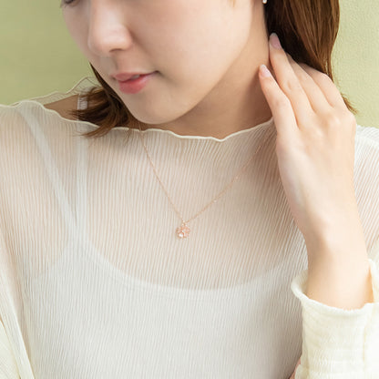 ネックレス ニッケルフリー メタル 桜 ワイヤー プチネックレス