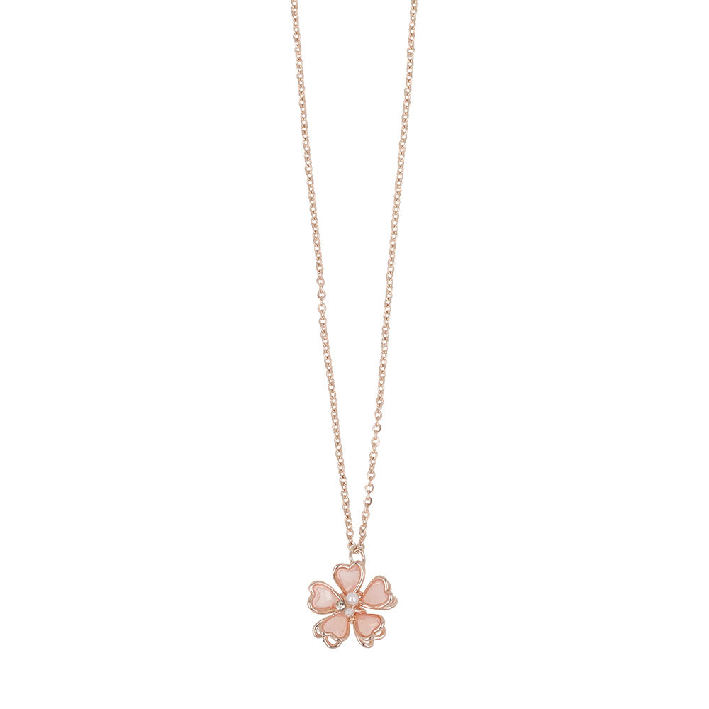 ネックレス ニッケルフリー メタル 桜 ワイヤー プチネックレス