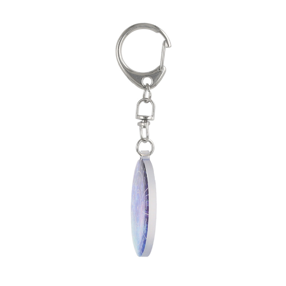 バッグチャーム ニッケルフリー 宇宙 十二星座盤 キーホルダー