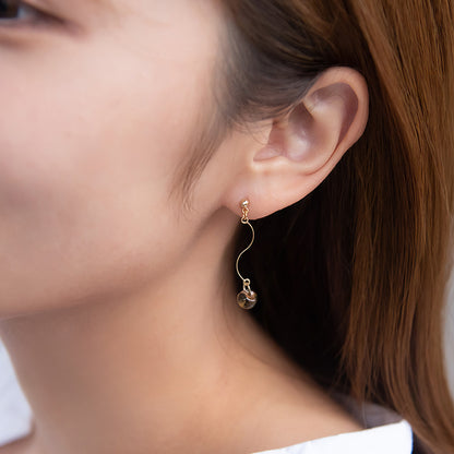 ピアス バイカラー チタンポスト スタッドピアス