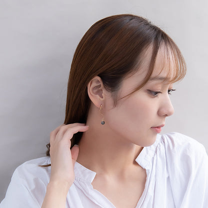 ピアス バイカラー チタンポスト スタッドピアス