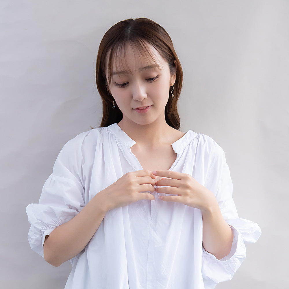 ピアス バイカラー チタンポスト スタッドピアス