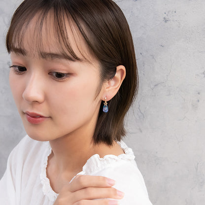 ピアス ニッケルフリー 宇宙 星 ドロップ グラデーション チタンポスト スタッドピアス