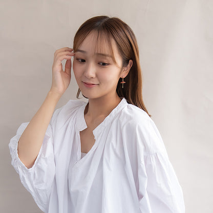 ピアス 紅葉 番傘 チタンポスト スタッドピアス