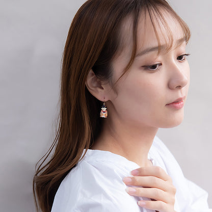 ピアス 着物 紅葉 フックピアス