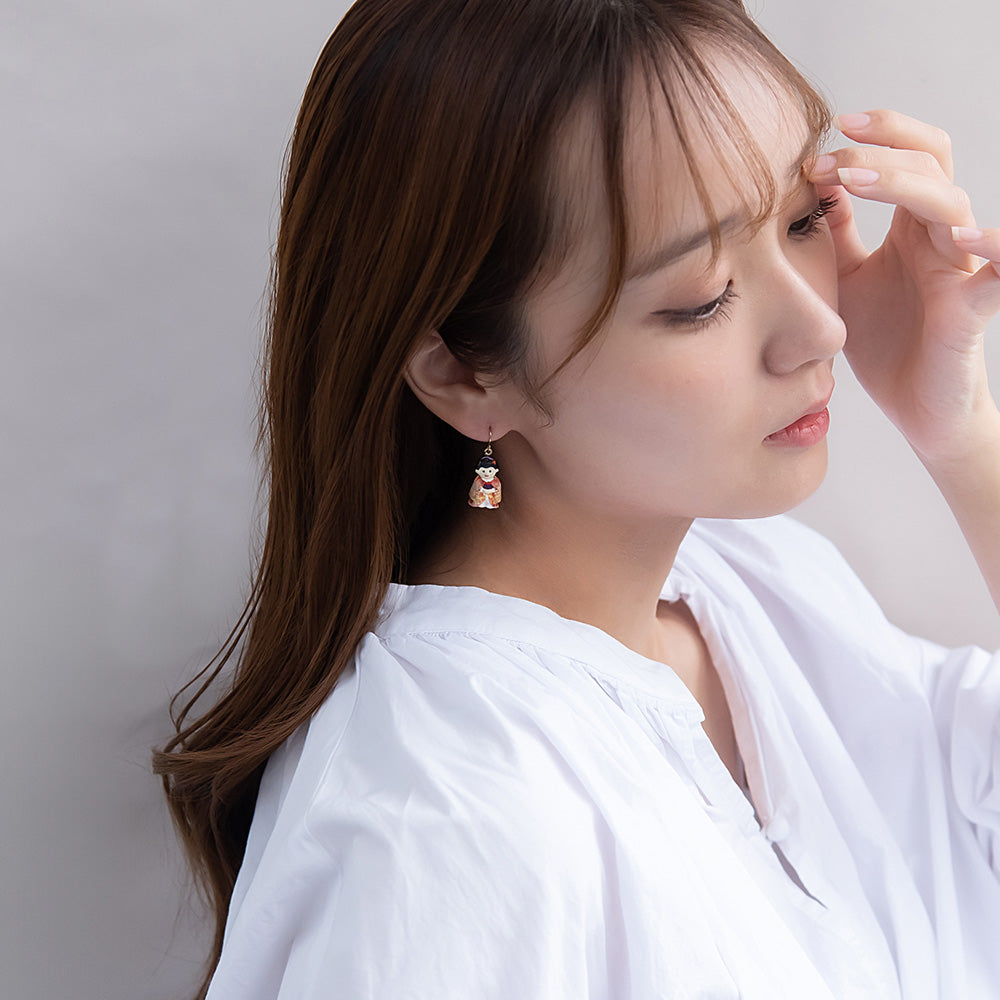 ピアス 着物 紅葉 フックピアス