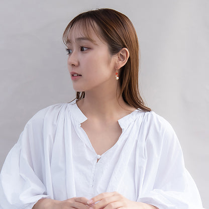 ピアス 着物 紅葉 フックピアス