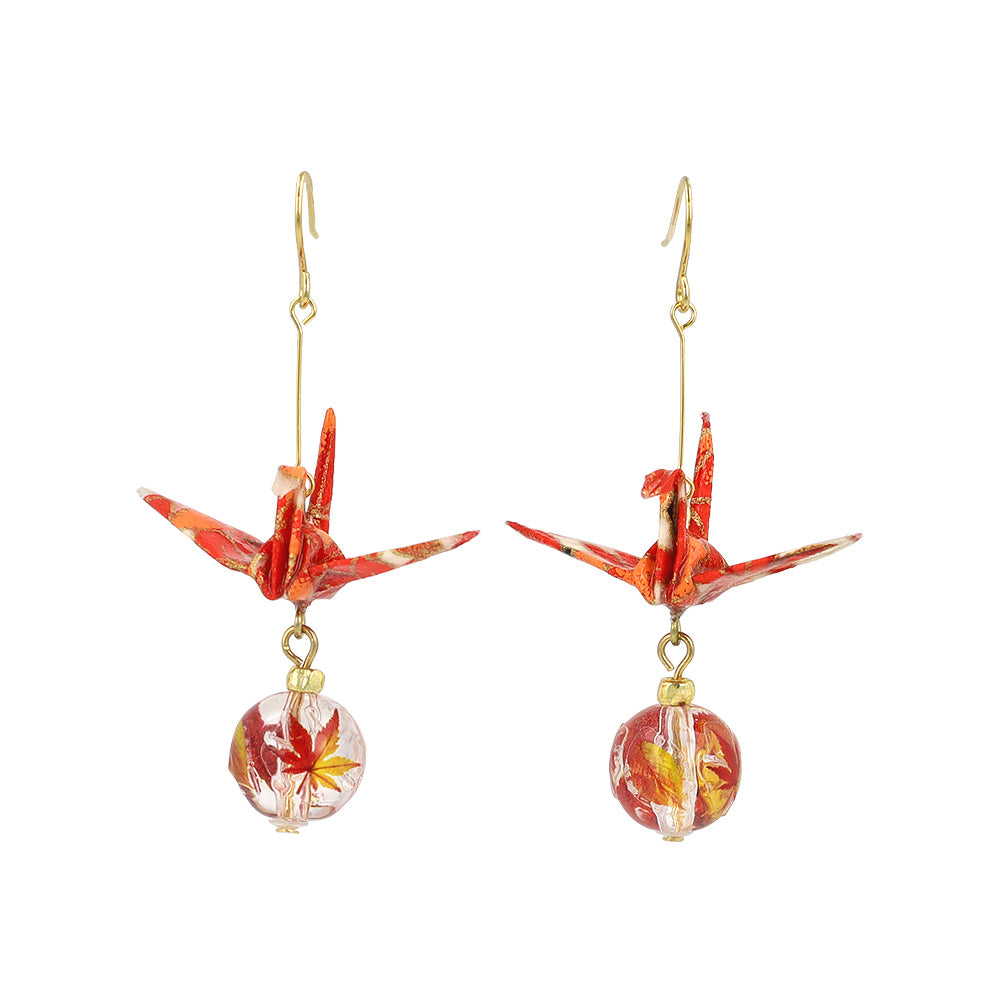 ピアス 紅葉 鶴 折り紙 フックピアス – OSEWAYAオンラインストア