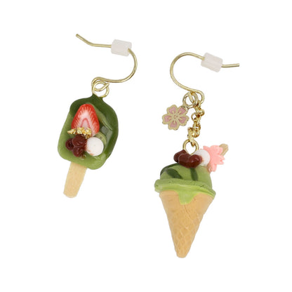 ピアス 抹茶 アイスバー 苺 ソフトクリーム コーン 桜 フックピアス