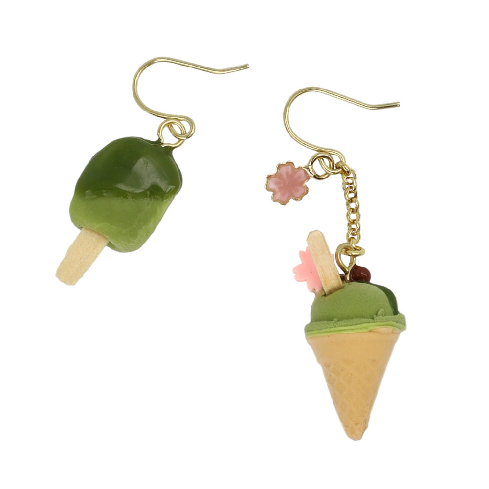 ピアス 抹茶 アイスバー 苺 ソフトクリーム コーン 桜 フックピアス