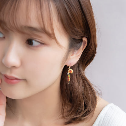 ピアス 抹茶 パフェ 団子 桜 フックピアス
