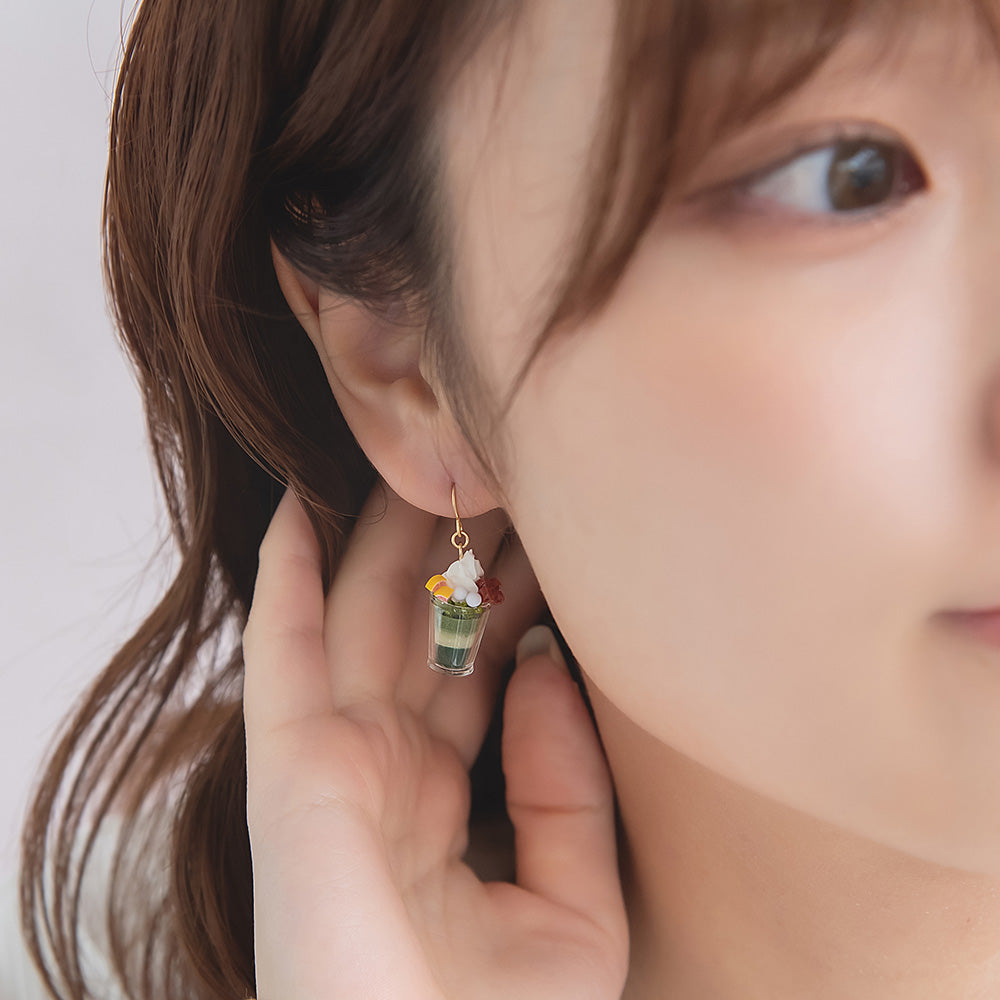 ピアス 抹茶 パフェ 団子 桜 フックピアス