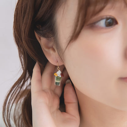 ピアス 抹茶 パフェ 団子 桜 フックピアス