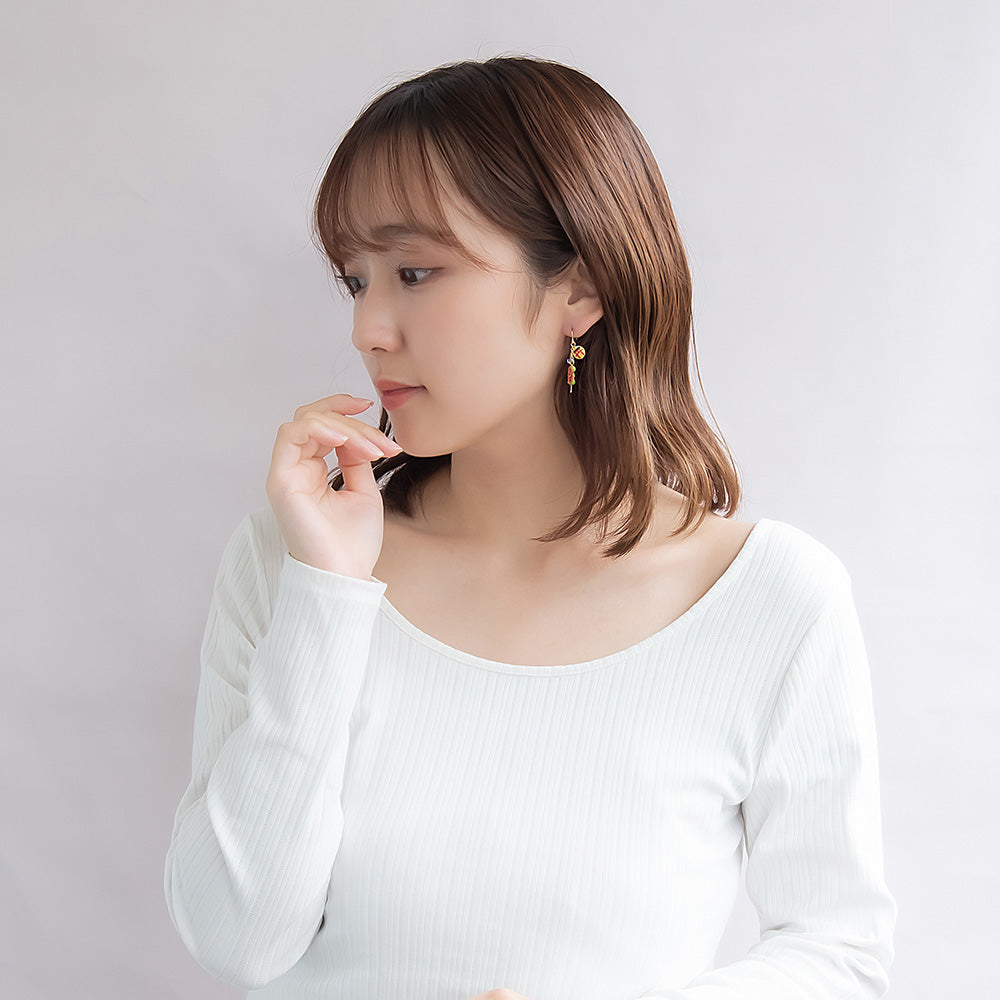 ピアス 抹茶 パフェ 団子 桜 フックピアス