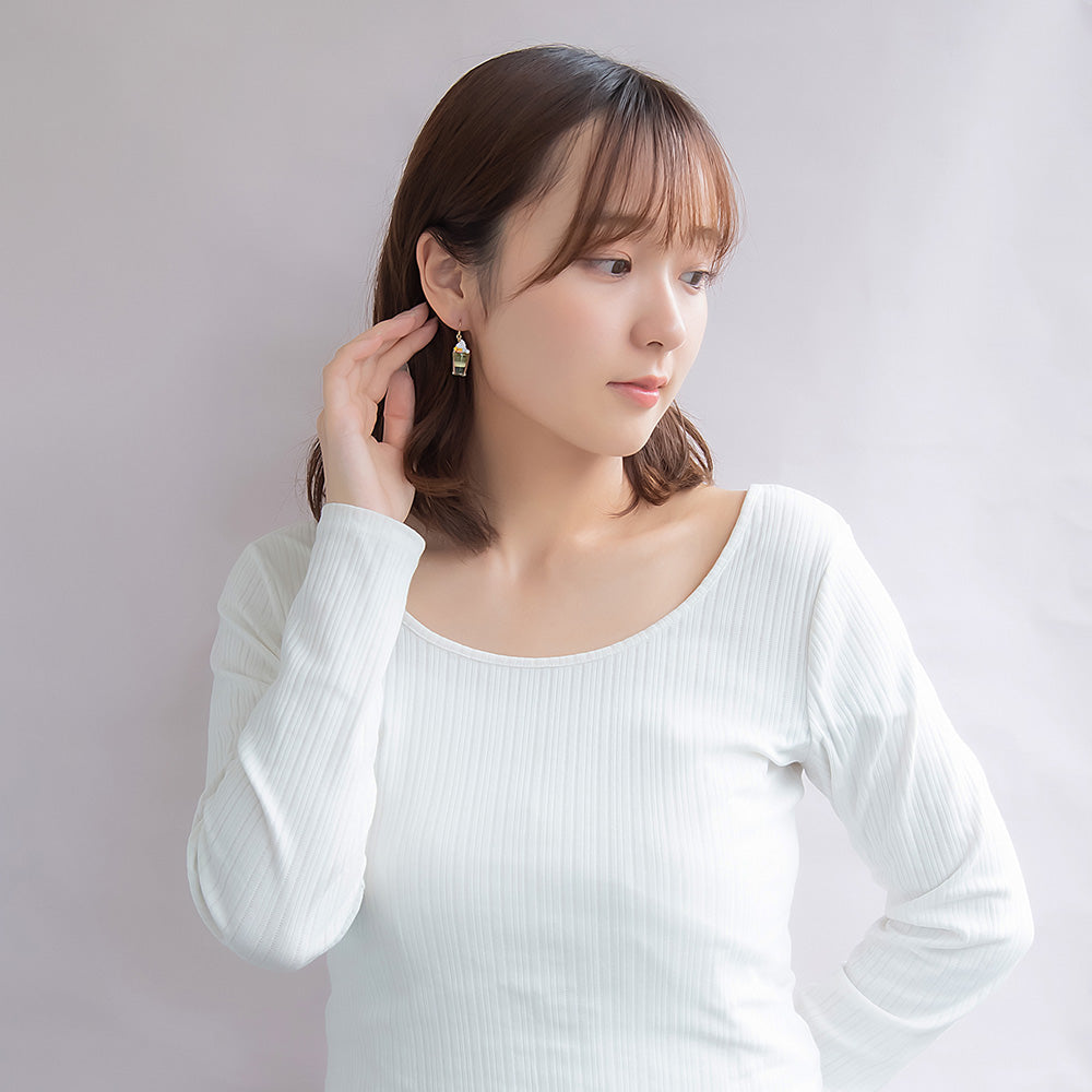 ピアス 抹茶 パフェ 団子 桜 フックピアス