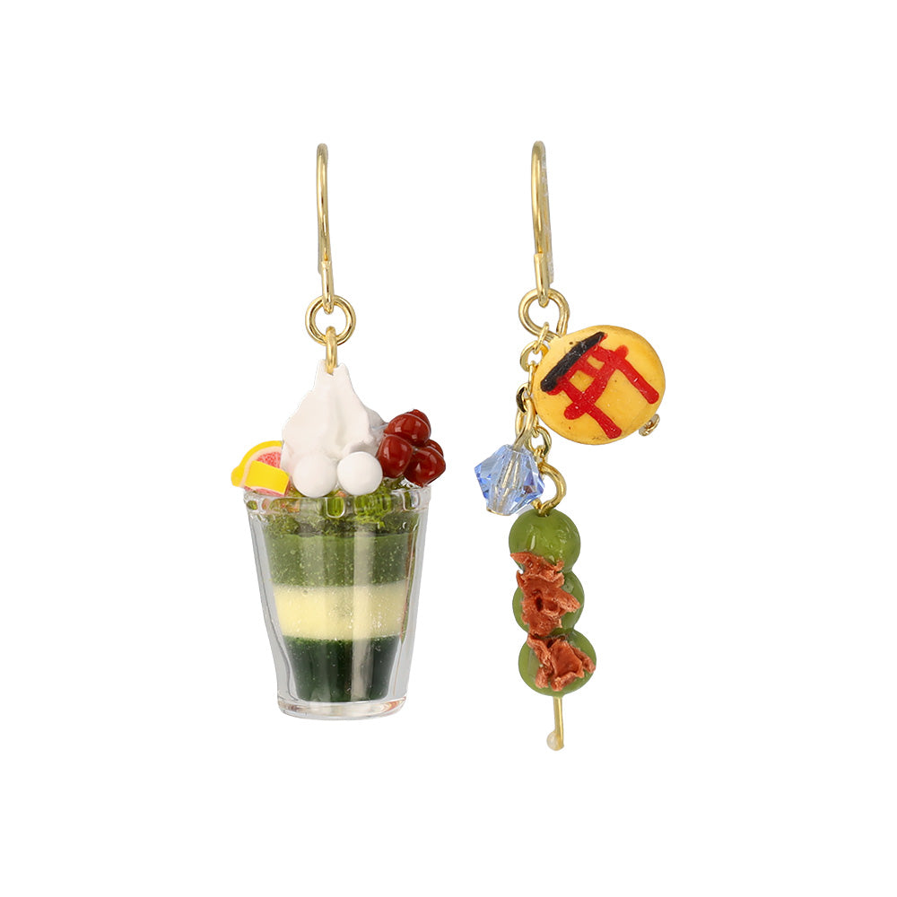 ピアス 抹茶 パフェ 団子 桜 フックピアス – OSEWAYAオンラインストア