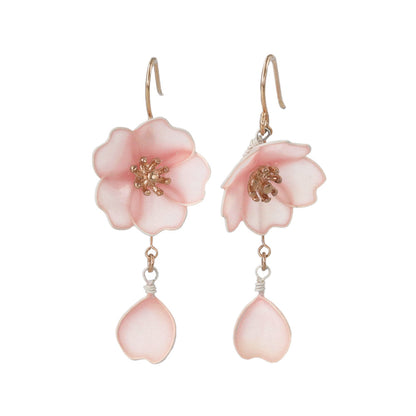 ピアス ニッケルフリー メタル 桜 花びら ワイヤーフラワー サージカルステンレスポスト フックピアス