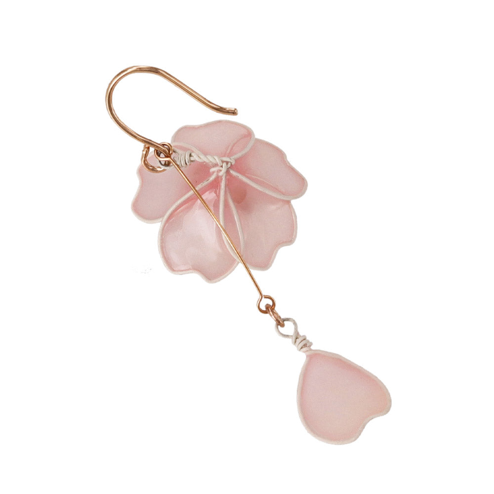 ピアス ニッケルフリー メタル 桜 花びら ワイヤーフラワー サージカルステンレスポスト フックピアス