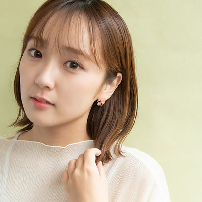 ピアス ニッケルフリー メタル 桜 チタンポスト スタッドピアス