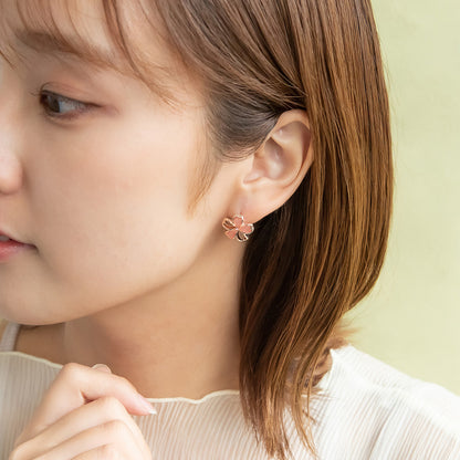 ピアス ニッケルフリー メタル 桜 チタンポスト スタッドピアス