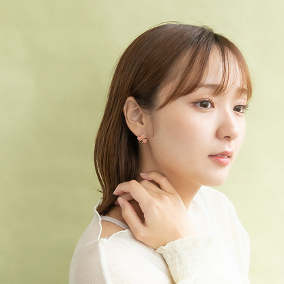 ピアス ニッケルフリー メタル 桜 チタンポスト スタッドピアス