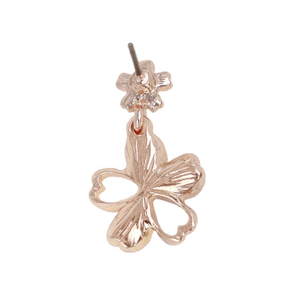 ピアス ニッケルフリー メタル 桜 ダブル チタンポスト スタッドピアス